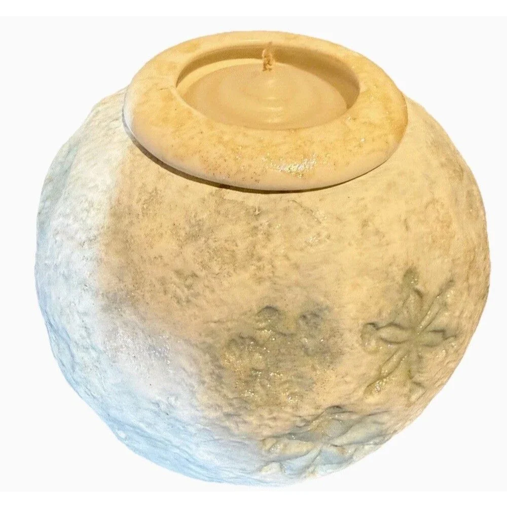 Etched Mercury Glass Tealight & Votive Candle Holder With Candle